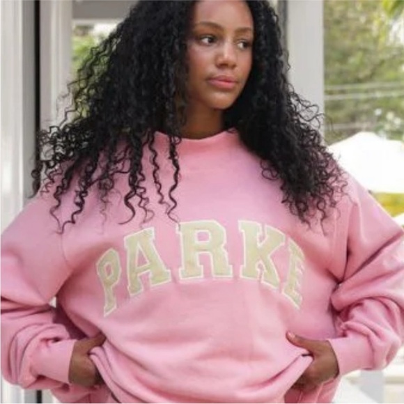 Pink Sweatshirt with Bold Lettering - Picture 1 of 3